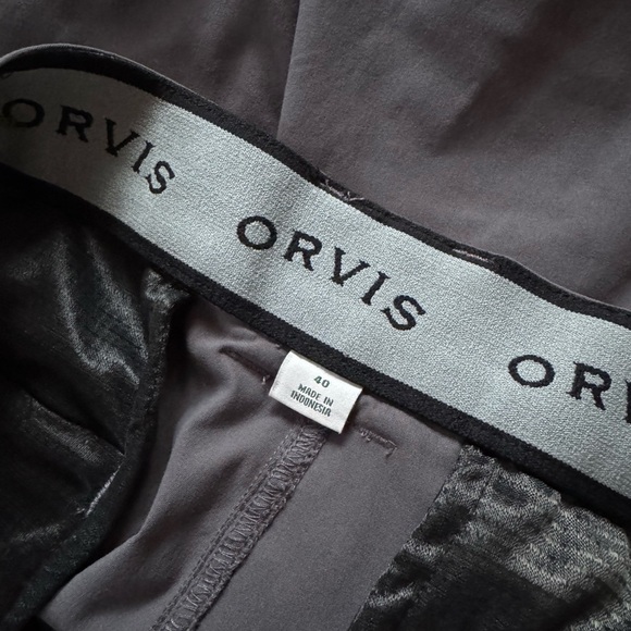 Orvis Mens Size 40 Voyager Tech Outdoor Belted Cargo Shorts Nylon Stretch Gray - Picture 6 of 6